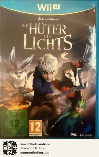 Rise of the Guardians Nintendo Wii U, PAL box front