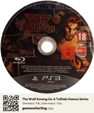 The Wolf Among Us: A Telltale Games Series PlayStation 3, PAL disc