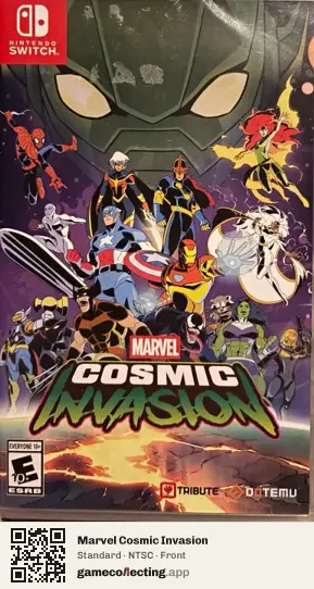 Marvel Cosmic Invasion Nintendo Switch, NTSC box front