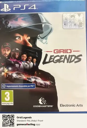 Grid Legends PlayStation 4, Italy box front
