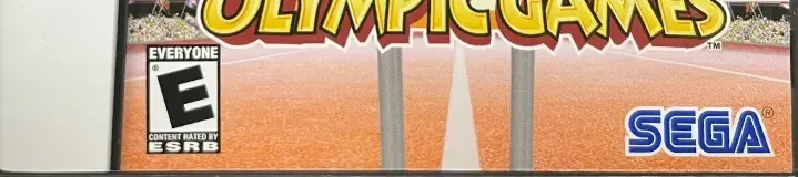 Mario & Sonic at the Olympic Games, the ESRB box on its front