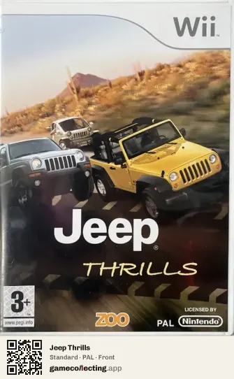 Jeep Thrills Nintendo Wii, PAL box front