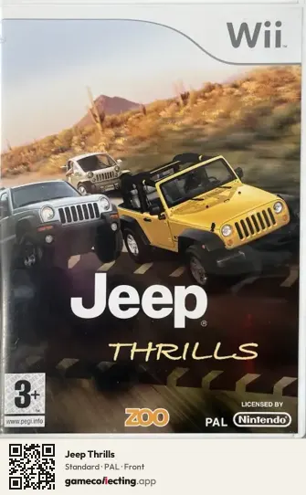 Jeep Thrills Nintendo Wii, PAL box front