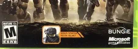 Halo: Reach, the ESRB box on its front