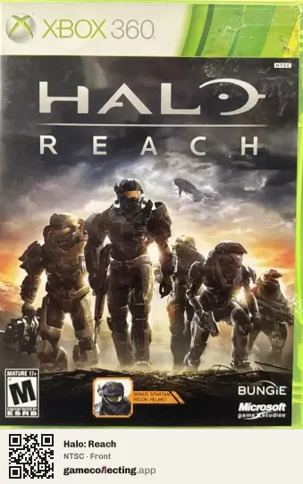 Halo: Reach Xbox 360, NTSC box front