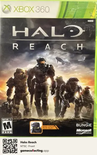 Halo: Reach Xbox 360, NTSC box front