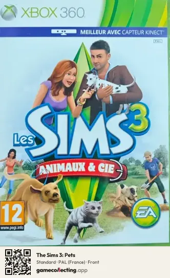 The Sims 3: Pets Xbox 360, France box front