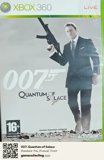 007: Quantum of Solace Xbox 360, France box front