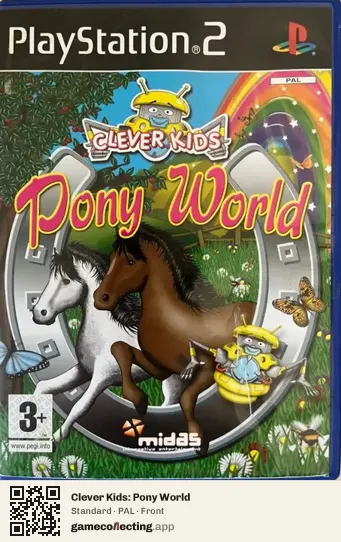 Clever Kids: Pony World PlayStation 2, PAL box front