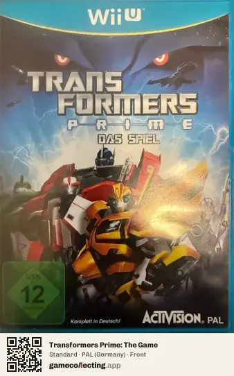 Transformers Prime: The Game Nintendo Wii U, Germany box front