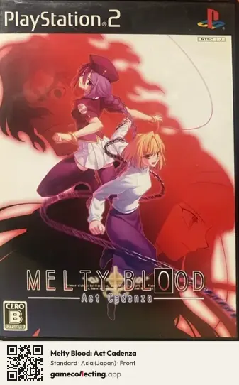 Melty Blood: Act Cadenza PlayStation 2, Asia box front