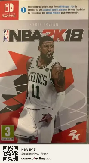 NBA 2K18 Nintendo Switch, PAL box front