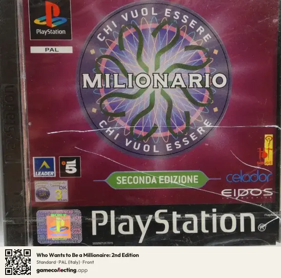 Who Wants to Be a Millionaire: 2nd Edition PlayStation, Italy box front