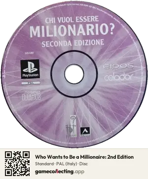 Who Wants to Be a Millionaire: 2nd Edition PlayStation, PAL disc