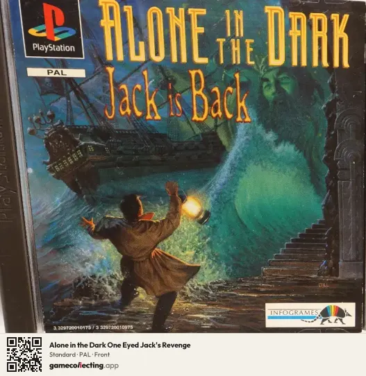 Alone in the Dark One Eyed Jack's Revenge PlayStation, PAL box front