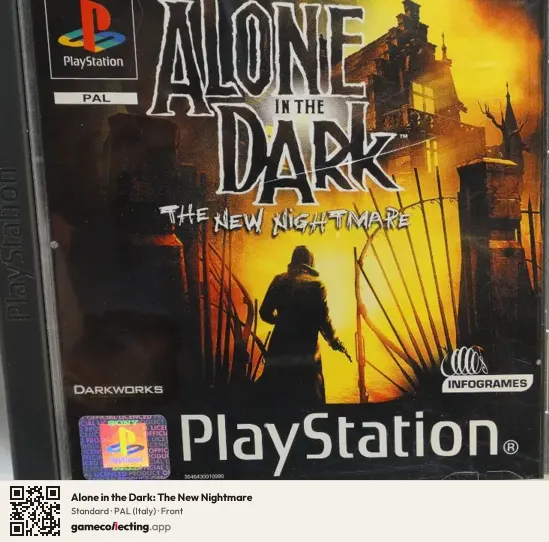 Alone in the Dark: The New Nightmare PlayStation, Italy box front