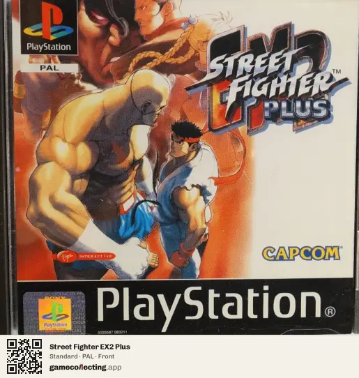 Street Fighter EX2 Plus PlayStation, PAL box front