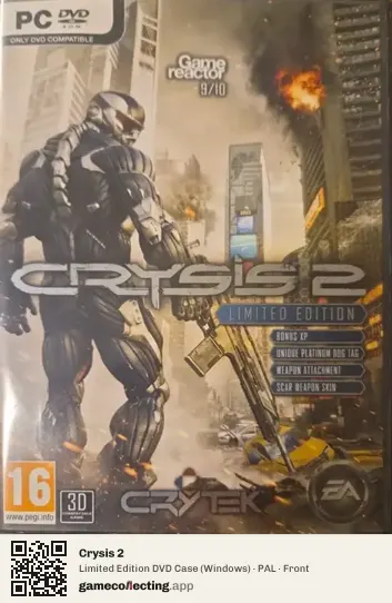 Crysis 2 Computer, PAL box front