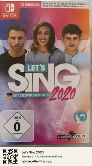 Let's Sing 2020 Nintendo Switch, Germany box front
