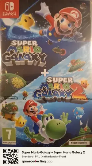 Super Mario Galaxy + Super Mario Galaxy 2 Nintendo Switch, Netherlands box front