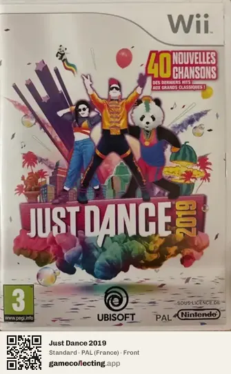 Just Dance 2019 Nintendo Wii, France box front