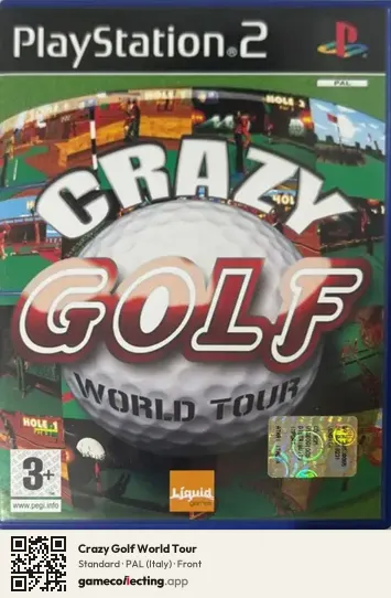 Crazy Golf World Tour PlayStation 2, Italy box front