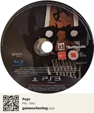Rage PlayStation 3, PAL disc