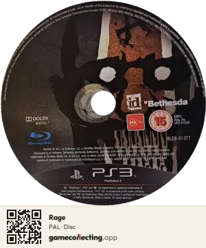 Rage PlayStation 3, PAL disc