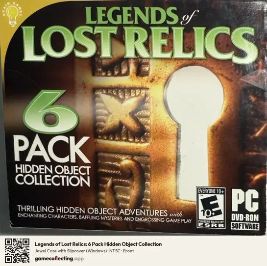 Legends of Lost Relics: 6 Pack Hidden Object Collection Computer, NTSC box front