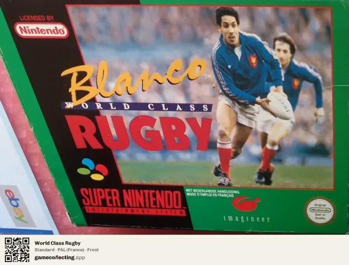 World Class Rugby Super Nintendo Entertainment System, France box front