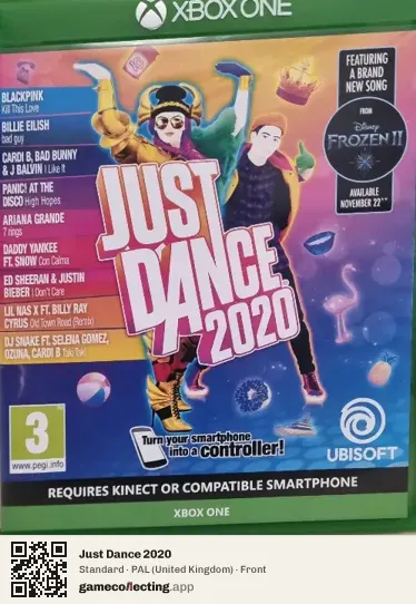 Just Dance 2020 Xbox One, United Kingdom box front