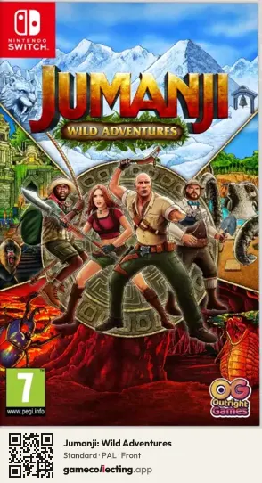 Jumanji: Wild Adventures Nintendo Switch, PAL box front