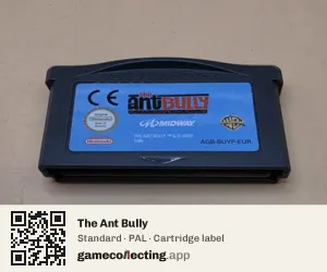 The Ant Bully Game Boy Advance, PAL cartridge label