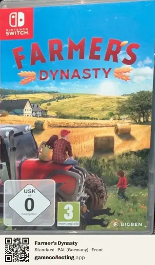 Farmer's Dynasty Nintendo Switch, Germany box front