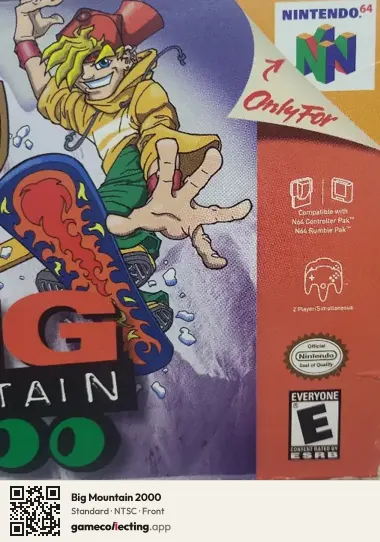 Big Mountain 2000 Nintendo 64, NTSC box front