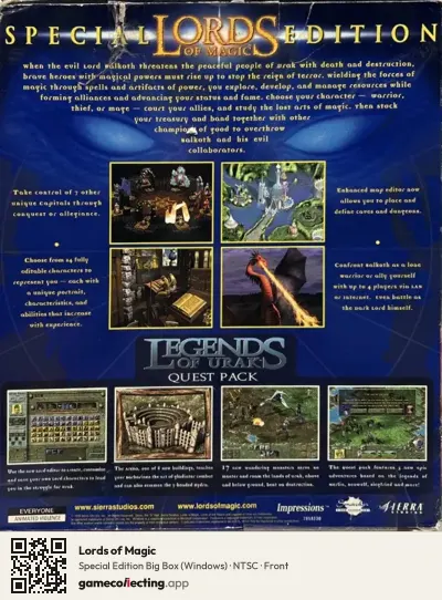 Lords of Magic Computer, NTSC box front