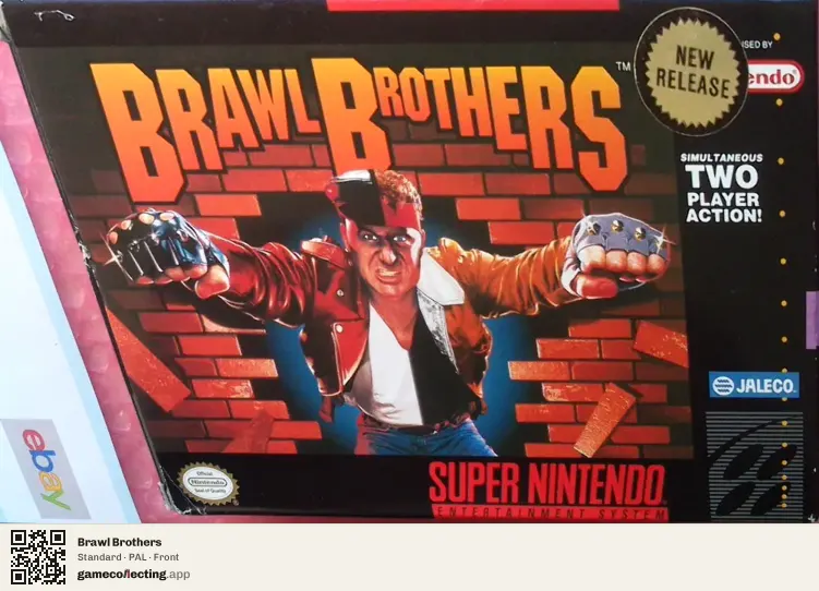 Brawl Brothers Super Nintendo Entertainment System, PAL box front
