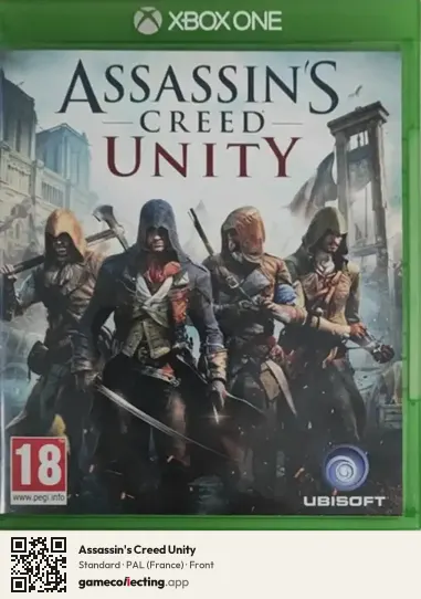 Assassin's Creed Unity Xbox One, France box front