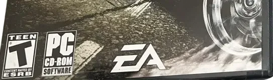 Need for Speed: Most Wanted (2005), the ESRB box on its front