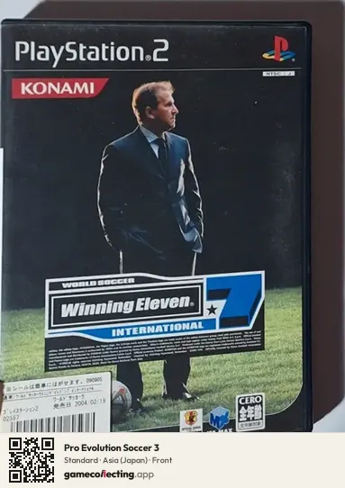 Pro Evolution Soccer 3 PlayStation 2, Asia box front