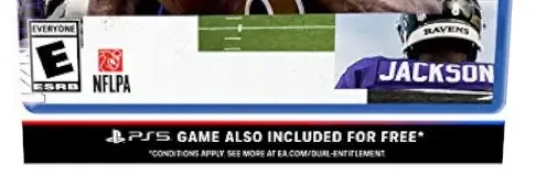 Madden NFL 21, the ESRB box on its front