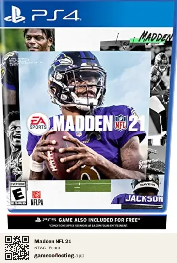 Madden NFL 21 PlayStation 4, NTSC box front