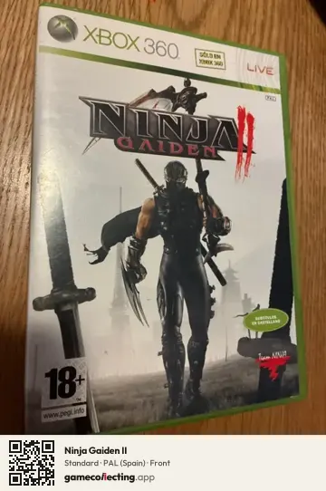 Ninja Gaiden II Xbox 360, Spain box front