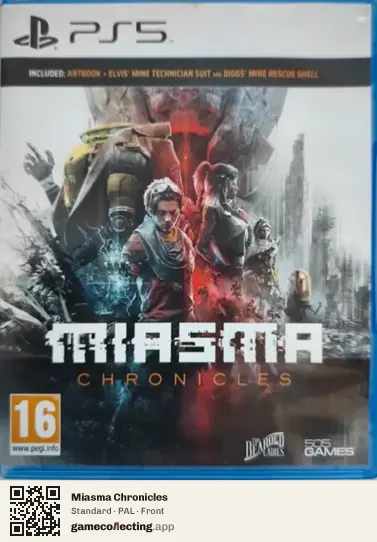Miasma Chronicles PlayStation 5, PAL box front