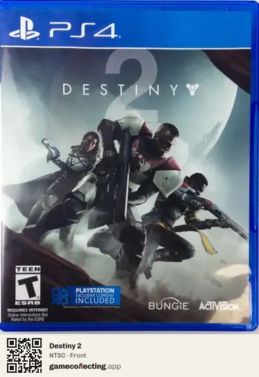 Destiny 2 PlayStation 4, NTSC box front