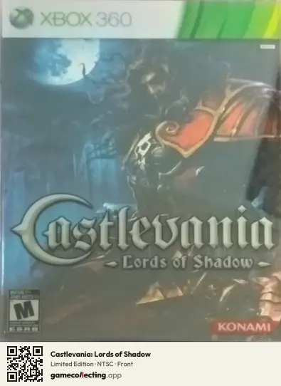 Castlevania: Lords of Shadow Xbox 360, NTSC box front