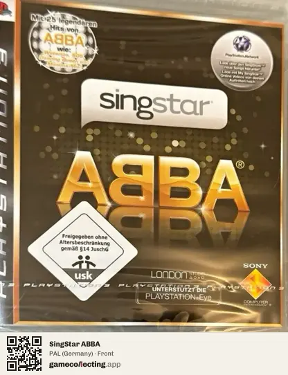 SingStar ABBA PlayStation 3, Germany box front