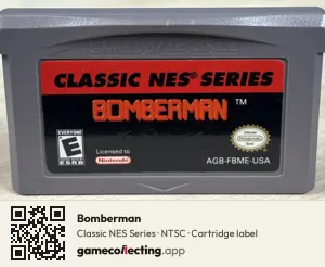 Bomberman Game Boy Advance, NTSC cartridge label