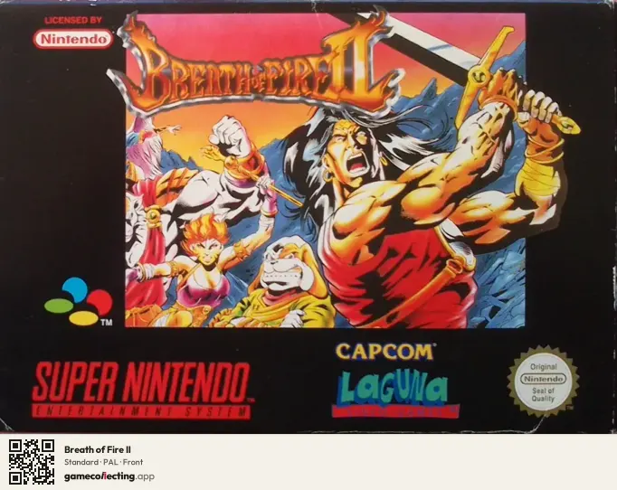 Breath of Fire II Super Nintendo Entertainment System, PAL box front