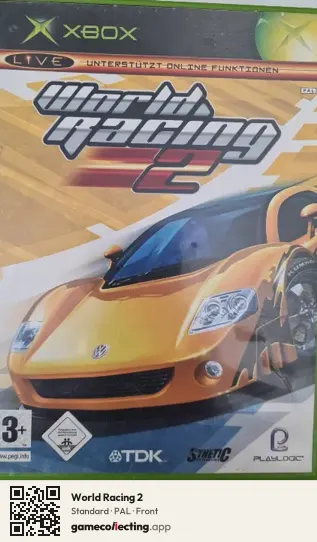 World Racing 2 Xbox, PAL box front